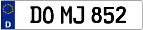 Trailer License Plate